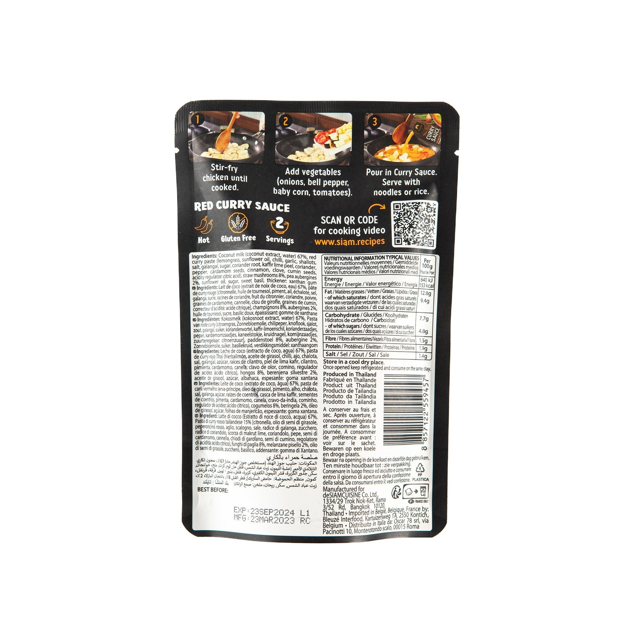 RED CURRY SAUCE – SIAM THAILAND USA